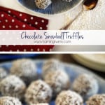 Chocolate Snowball Truffles - Perfect Christmas make for children to help with. These make a great rainy day activity, and are fab to give as gifts! https://pattern-ward.live
